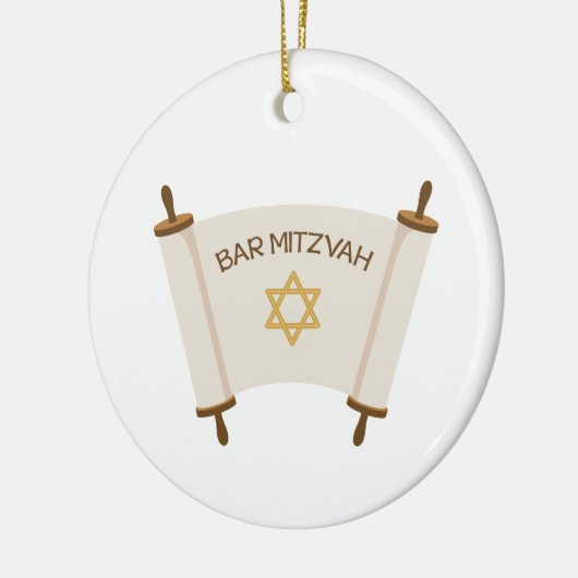 Bar Mitzvah Keramisch Ornament (Links)