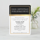 BAR MITZVAH koele ruimte modern zwart goud lijst I Kaart (Staand voorkant)