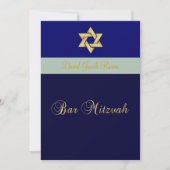Bar Mitzvah/light + donkerblauw/pas uw kleur aan Kaart (Voorkant)