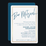 BAR MITZVAH minimal modern donkerblauw goud lijst Kaart<br><div class="desc">door kat massard >> kat@simplysweetPAPERIE.com <<<< Love the design, maar ik zou graag enkele wijzigingen zien - een ander kleurenschema, product, een foto toevoegen of aangepast voor een andere gelegenheid - ik ben blij dat ik u kan helpen! - - - - - - - - - - - -...</div>