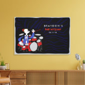 Bar Mitzvah Mitzvah Aanmeldingsbord Canvas Afdruk (Insitu (Woonkamer))