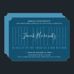 BAR MITZVAH modern bekledingstype, marineblauw Kaart<br><div class="desc">door kat massard >> kat@simplysweetPAPERIE.com <<< CONTACT MET ME voor aangepaste formuleringen of om regels toe te voegen in Hebreeuwse liefde voor het ontwerp, maar ik zou graag enkele wijzigingen zien - een ander kleurenschema, product, een foto toevoegen of aangepast voor een andere gelegenheid - ik neem niet alleen contact...</div>