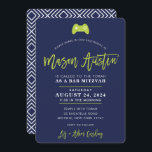 Bar Mitzvah modern controllergamer marvy limoen MA Kaart<br><div class="desc">*** OPMERKING - DE LIME GROENE TYPE-lettertype IS EEN GEDRUKT AFBEELDING *** - - - - - - - - - - - - - - - - - - - - - CONTACT MET ME voor aangepaste "scriptletters" Licht het ontwerp, maar zou graag enkele wijzigingen zien - een ander...</div>