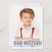 Bar Mitzvah Modern en Simple Star van David Photo Kaart (Voorkant)