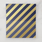 BAR MITZVAH modern faux goud op marine voor MURRAY Plaatskaartje (Binnenkant ongevouwen)