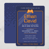 BAR MITZVAH modern gaming control marineblauw sina Kaart (Voorkant / Achterkant)