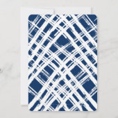 BAR MITZVAH modern minimal stijlvol marinewit Kaart (Achterkant)