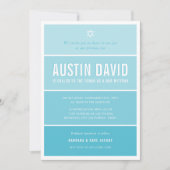 BAR MITZVAH modern ombre gradiënt heldere hemel bl Kaart (Voorkant)