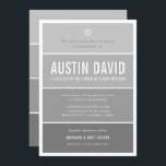 BAR MITZVAH modern ombre gradiënt medium grijs Kaart<br><div class="desc">door kat massard >> kat@simplysweetPAPERIE.com <<< CONTACT MET ME voor aangepaste formuleringen of om regels toe te voegen in Hebreeuwse liefde voor het ontwerp, maar ik zou graag enkele wijzigingen zien - een ander kleurenschema, product, een foto toevoegen of aangepast voor een andere gelegenheid - ik neem niet alleen contact...</div>