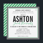 BAR MITZVAH modern sportief groen grijs Hebreeuws Kaart<br><div class="desc">door kat massard >> kat@simplysweetPAPERIE.com <<< CONTACT MET ME voor aangepaste formuleringen of om regels toe te voegen in Hebreeuwse liefde voor het ontwerp, maar ik zou graag enkele wijzigingen zien - een ander kleurenschema, product, een foto toevoegen of aangepast voor een andere gelegenheid - ik neem niet alleen contact...</div>