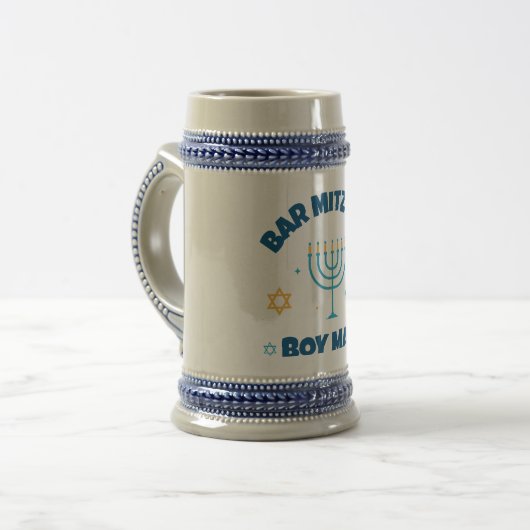 Bar Mitzvah Modern Star van David Bierpul (Voorkant links)