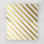 BAR MITZVAH modern stijlvol eenvoudig gouden folie Plaatskaartje (Binnenkant ongevouwen)