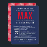 BAR MITZVAH modern vet blok type marvy blue red Kaart<br><div class="desc">door kat massard >> WWW.SIMPLYSWEETPAPERIE.COM << - - - - - - - - - - - - - - - CONTACT MET ME om u te helpen bij het in evenwicht brengen van uw type perfect Love the design, maar ik zou graag een aantal wijzigingen zien - een ander...</div>