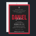 BAR MITZVAH moderne atletische vet rood zwart QRCO Kaart<br><div class="desc">door kat massard >> kat@simplysweetPAPERIE.com <<< CONTACT MET ME voor aangepaste formuleringen of om regels toe te voegen in Hebreeuwse liefde voor het ontwerp, maar ik zou graag enkele wijzigingen zien - een ander kleurenschema, product, een foto toevoegen of aangepast voor een andere gelegenheid - ik neem niet alleen contact...</div>