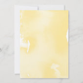 BAR MITZVAH moderne bleke geel grijs waterverf Kaart (Achterkant)