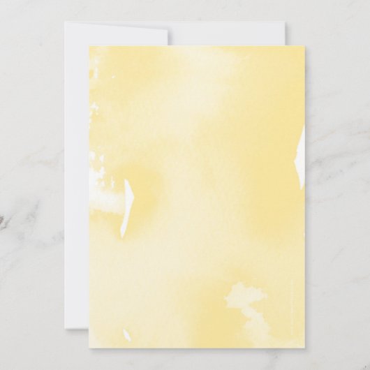 BAR MITZVAH moderne bleke geel grijs waterverf Kaart (Achterkant)