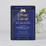 BAR MITZVAH moderne coole gaming controls marinebl Folie Uitnodiging<br><div class="desc">door kat massard >> WWW.SIMPLYSWEETPAPERIE.COM << - - - - - - - - - - - - - - - - - - - - - - - - - - - - - Het perfecte ontwerp voor een "Gaming Theme" BAR of BAT MITZVAH viering Hou van het ontwerp,...</div>