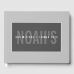 BAR MITZVAH moderne eenvoudige jongen monochroom g Gastenboek<br><div class="desc">door kat massard >> https://linktr.ee/simplysweetpaperie <<<<</div>