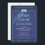 BAR MITZVAH moderne gaming controles marine aqua b Kaart<br><div class="desc">door kat massard >> WWW.SIMPLYSWEETPAPERIE.COM << - - - - - - - - - - - - - - - - - - - - - - - - - - - - - Het perfecte ontwerp voor een "Gaming Theme" BAR of BAT MITZVAH viering Hou van het ontwerp,...</div>
