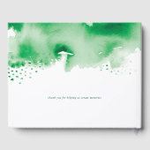 BAR MITZVAH moderne goudster koele groene waterver Gastenboek (Achterkant)