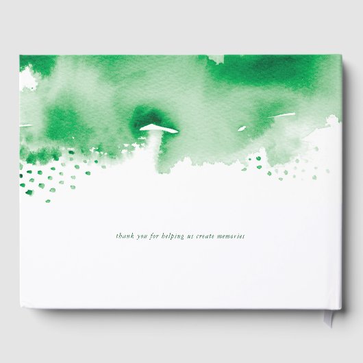 BAR MITZVAH moderne goudster koele groene waterver Gastenboek (Achterkant)