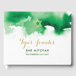 BAR MITZVAH moderne goudster koele groene waterver Gastenboek<br><div class="desc">door kat massard >> WWW.SIMPLYSWEETPAPERIE.COM <<<<</div>