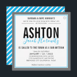 BAR MITZVAH moderne mannelijke aqua grijze sport Kaart<br><div class="desc">door kat massard >> kat@simplysweetPAPERIE.com <<< CONTACT MET ME voor aangepaste formuleringen of om regels toe te voegen in Hebreeuwse liefde voor het ontwerp, maar ik zou graag enkele wijzigingen zien - een ander kleurenschema, product, een foto toevoegen of aangepast voor een andere gelegenheid - ik neem niet alleen contact...</div>