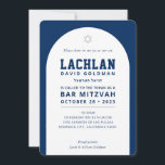 BAR MITZVAH moderne minimale boog marineblauw wit Kaart<br><div class="desc">door kat massard >>> WWW.SIMPLYSWEETPAPERIE.COM <<< Houd van het ontwerp, maar wil graag enkele wijzigingen zien - een ander kleurenschema, product, een foto toevoegen of aangepast voor een andere gelegenheid - geen zorgen neem gewoon contact met me op - ik help je graag! - - - - - - -...</div>