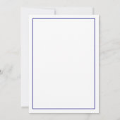 BAR MITZVAH moderne minimale sterrenrand koningsbl Kaart (Achterkant)