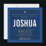 BAR MITZVAH moderne naam marineblauw goud Kaart<br><div class="desc">door kat massard >> kat@simplysweetPAPERIE.com <<< CONTACT MET ME voor aangepaste formuleringen of om regels toe te voegen in Hebreeuwse liefde voor het ontwerp, maar ik zou graag enkele wijzigingen zien - een ander kleurenschema, product, een foto toevoegen of aangepast voor een andere gelegenheid - ik neem niet alleen contact...</div>