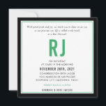 BAR MITZVAH moderne naam zwart kelly groen Kaart<br><div class="desc">door kat massard >> kat@simplysweetPAPERIE.com <<< CONTACT MET ME voor aangepaste formuleringen of om regels toe te voegen in Hebreeuwse liefde voor het ontwerp, maar ik zou graag enkele wijzigingen zien - een ander kleurenschema, product, een foto toevoegen of aangepast voor een andere gelegenheid - ik neem niet alleen contact...</div>