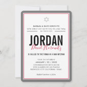 BAR MITZVAH moderne ster, eenvoudige sportief jong Kaart (Voorkant)