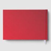BAR MITZVAH moderne ster rood bordeauxrood verloop Gastenboek (Achterkant)