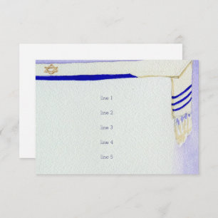 Bar Mitzvah Motifs in Waterverf Reception Kaart