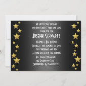 Bar Mitzvah Movie Star Uitnodiging (Achterkant)