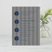 Bar Mitzvah Navy Blue en Black Voetbal Kaart (Staand voorkant)