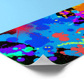 Bar Mitzvah Neonverf Foto Teken op bord Poster (Hoek)