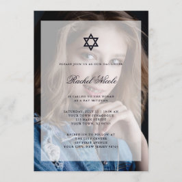 Bar Mitzvah of Bat Mitzvah | Bekleding met foto Kaart