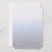 Bar Mitzvah Ombre Blauwe Uitnodiging (Achterkant)