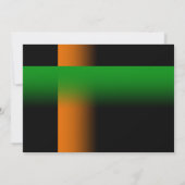 Bar Mitzvah Oranje en Groen op om het even welke K Kaart (Achterkant)