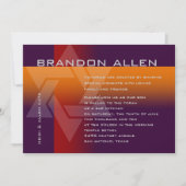 Bar Mitzvah Oranje en Rood op om het even welke Kl Kaart (Voorkant)