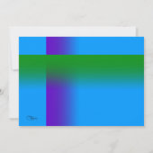 Bar Mitzvah Paars en groen op om het even welke kl Kaart (Achterkant)