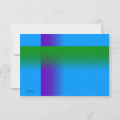 Bar Mitzvah Paars en groen op om het even welke kl RSVP Kaartje (Achterkant)