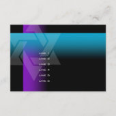 Bar Mitzvah Paars en Turquoise op elke kleur Kaart (Voorkant)