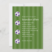 Bar Mitzvah Paars en White Voetbal Kaart (Voorkant)