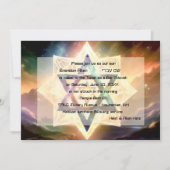 Bar Mitzvah Paarse Blauwe ETHERISCHE Ruimte Kaart (Voorkant)
