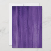 Bar Mitzvah Paarse Techno Streaks Kaart (Achterkant)