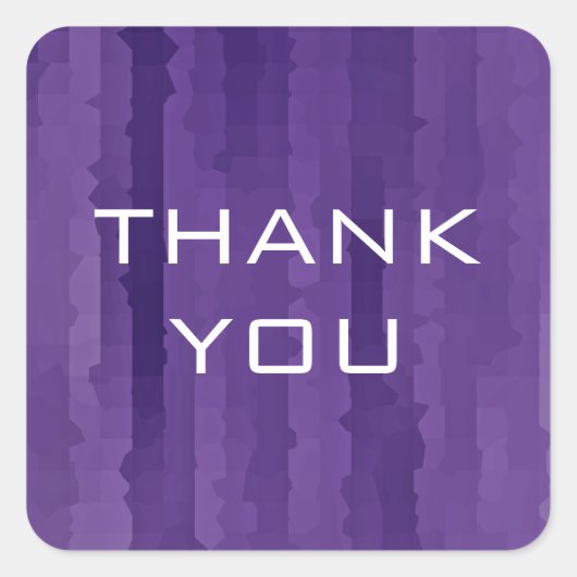 Bar Mitzvah Paarse Techno Streaks Vierkante Sticker (Voorkant)