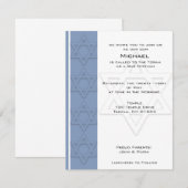 Bar Mitzvah Party-uitnodigingen Kaart (Voorkant / Achterkant)