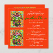 Bar Mitzvah - Pear Orchard Hamsa Kaart (Voorkant / Achterkant)